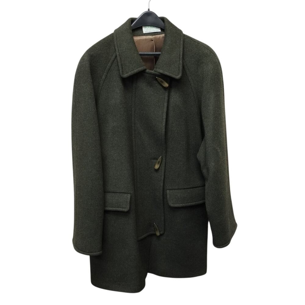 Vintage Jimmy Hourihan Women Wool Pea Coat 10 Made In Ireland Old Money Heritage